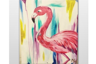 Paint Nite: Pinky the Flamingo